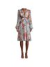 PatBO 100% Polyester Floral Blue Pink Cocktail Dress Size 12 - photo 7