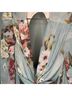 PatBO 100% Polyester Floral Blue Pink Cocktail Dress Size 12 - photo 12