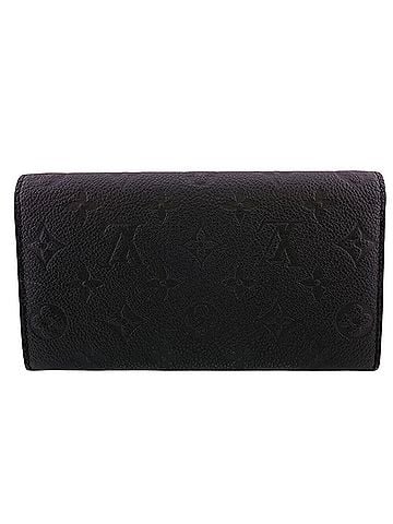 Louis Vuitton LOUIS VUITTON M82638 Portefeuille Salametis S-lock clasp bi-fold long wallet in Monogram Empreinte, black. (view 2)