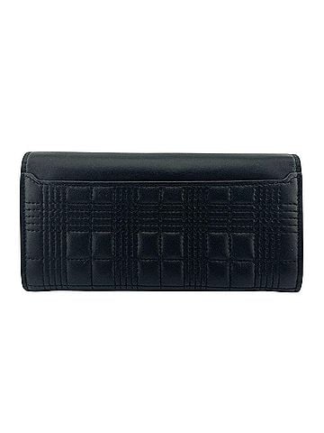 Burberry BURBERRY Burberry TB logo quilted double flap bi-fold wallet long black (view 2)