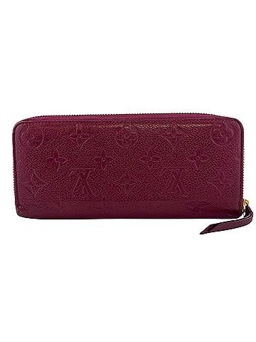 Louis Vuitton LOUIS VUITTON M61701 Portefeuille Clemence Round Zipper Monogram Empreinte Long Wallet Purple (view 2)