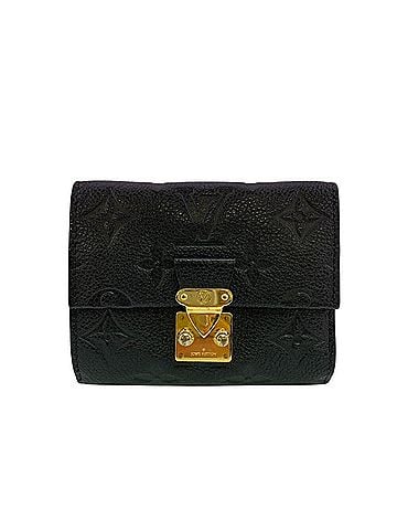 Louis Vuitton LOUIS VUITTON M80880 Portefeuille Métis Monogram Empreinte Tri-fold Wallet, Black (view 1)