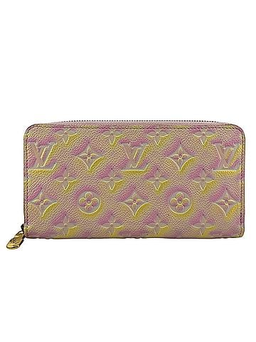 Louis Vuitton LOUIS VUITTON M81299 Zippy Wallet, Round Zipper, 2022 Summer Collection, Monogram Empreinte, Long Pink (view 1)