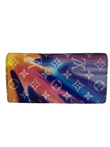 Louis Vuitton LOUIS VUITTON M80957 Portefeuille Brazza Bi-fold Wallet, 2021AW, Ready-to-Wear, Rare, Rainbow Gradient Monogram Sunset Long Blue (view 2)