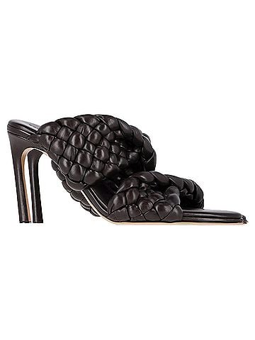 Bottega Veneta Bottega Veneta Intrecciato Slide Sandals in Brown Leather  (view 1)