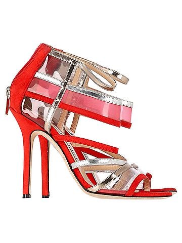 Jimmy Choo Jimmy Choo Maitai Sandals in Red Suede (view 1)