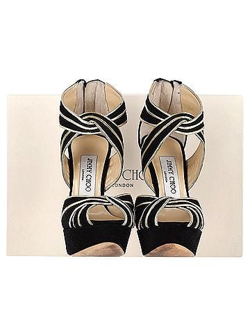 Jimmy Choo Jimmy Choo Koko Platform Sandals in Black Suede  (view 2)