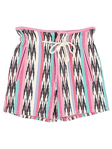 Isabel Marant Isabel Marant Étoile Inima Ikat Jacquard Shorts in Pink Cotton (view 1)