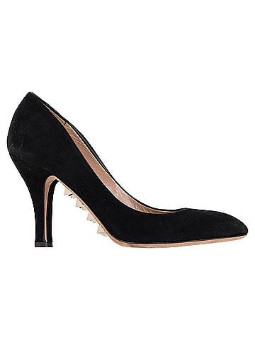 Mario Valentino  Valentino Garavani Studded Pumps in Black Suede (view 1)
