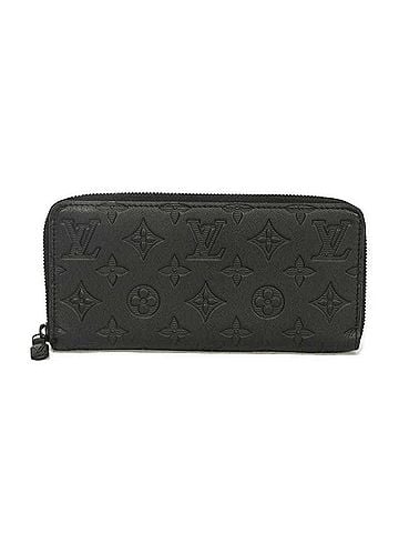 Louis Vuitton Louis Vuitton Zippy Wallet Horizontal LV Logo Flower Black RFID Monogram Shadow Noir M80333 Men's Long (view 1)