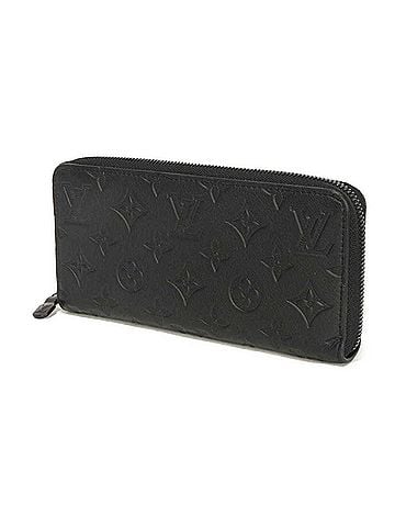 Louis Vuitton Louis Vuitton Zippy Wallet Horizontal LV Logo Flower Black RFID Monogram Shadow Noir M80333 Men's Long (view 2)