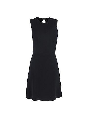 Theory Theory Mini Dress in Black Wool (view 1)