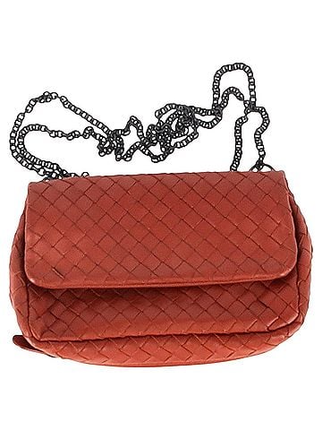 Bottega Veneta  Bottega Veneta Baby Olimpia Shoulder Bag in Orange Nappa leather (view 1)