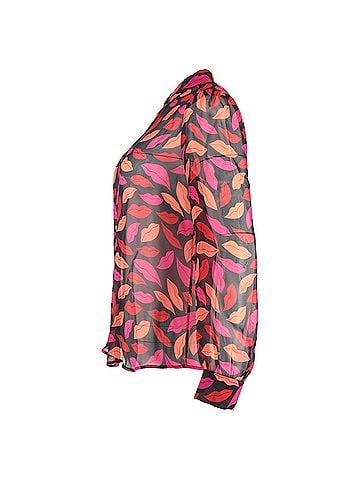 Diane von Furstenberg Diane von Furstenberg Mariah Print Blouse in Multicolor Silk (view 2)