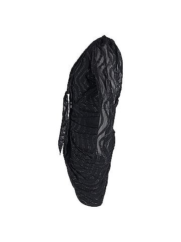 Isabel Marant Isabel Marant Atoa Metallic Print Dress in Black Cotton (view 2)