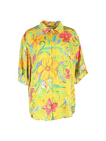 Balenciaga Balenciaga Floral Printed Shirt in Multicolor Silk (view 1)