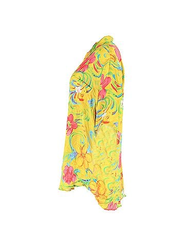 Balenciaga Balenciaga Floral Printed Shirt in Multicolor Silk (view 2)