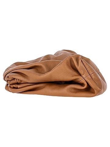 Bottega Veneta Bottega Veneta Pouch in Brown Calfskin Leather (view 2)