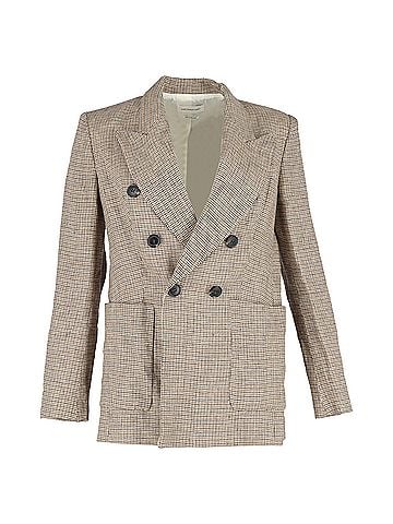 Isabel Marant Isabel Marant Double-Breasted Blazer in Brown Wool (view 1)