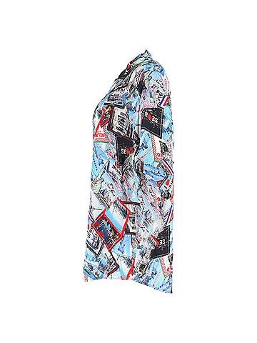 Balenciaga  Balenciaga All Over Cities Shirt in Multicolor Silk (view 2)