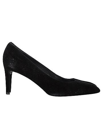 Stuart Weitzman  Stuart Weitzman x Russell & Bromley Pumps in Black Suede (view 1)