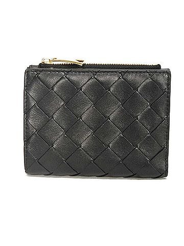 Bottega Veneta Bottega Veneta BOTTEGAVENETA Bi-fold Wallet Small Nappa RFID IC Unused Maxi Intrecciato Black 742330 VCPP3 8425 Men's Women's (view 1)