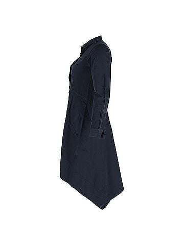Jil Sander Jil Sander Shirt Dress in Navy Blue Cotton (view 2)