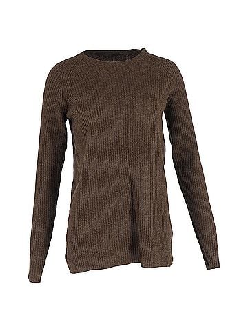 Haider Ackermann Haider Ackermann Crewneck Sweater in Brown Wool (view 1)