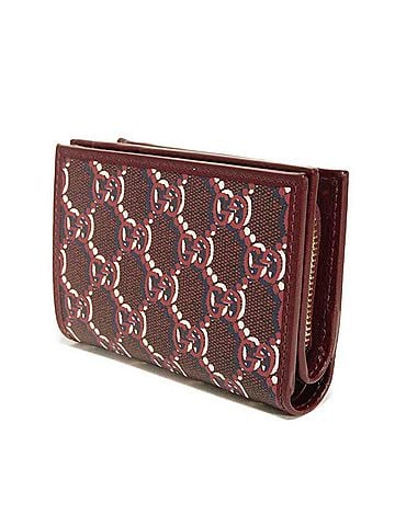 Gucci Gucci GUCCI Bi-fold Wallet GG Shadow Medium Supreme Bordeaux Unused Logo Rosso Ancora 795060 FADM0 6242 Men's Women's (view 2)