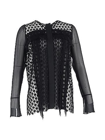 Chloé  Chloé Lace Sheered Blouse inn Black Polyester (view 1)