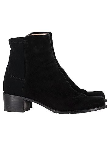 Stuart Weitzman Stuart Weitzman Ankle Boots in Black Suede  (view 1)