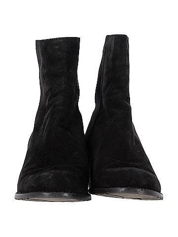 Stuart Weitzman Stuart Weitzman Ankle Boots in Black Suede  (view 2)