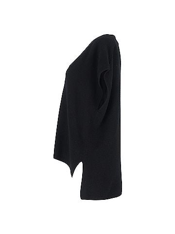 Joseph Joseph V-neck Knit Vest in Black Cashmere (view 2)