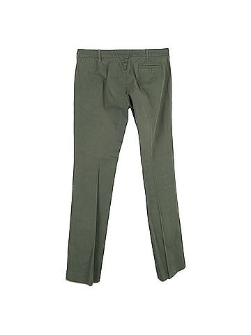 Balenciaga  Balenciaga Straight-Leg Chino Trousers in Olive Cotton (view 2)