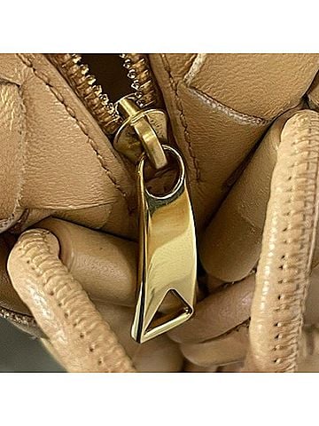 Bottega Veneta  Bottega Veneta  Mini Intrecciato Loop Camera Crossbody Bag in Yellow Lambskin Leather (view 2)