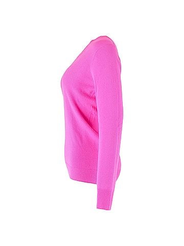Bottega Veneta  Bottega Veneta Knitted V-Neck Sweater in Pink Wool (view 2)