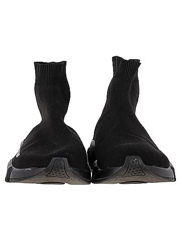 Balenciaga  Balenciaga Speed Trainer Sneakers in Black Polyester (view 2)
