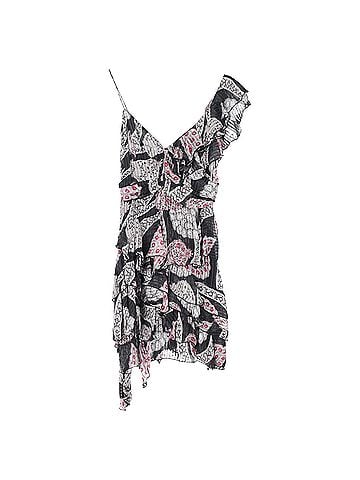 Isabel Marant  Isabel Marant Printed Ruffled Mini Dress in Multicolor Silk (view 1)