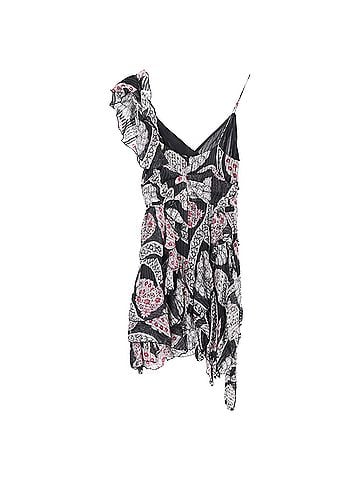 Isabel Marant  Isabel Marant Printed Ruffled Mini Dress in Multicolor Silk (view 2)
