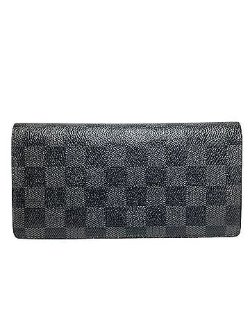 Louis Vuitton Louis Vuitton Portefeuille Brazza Long Wallet, Damier Graphite, Toile Leather, N62665 (view 1)