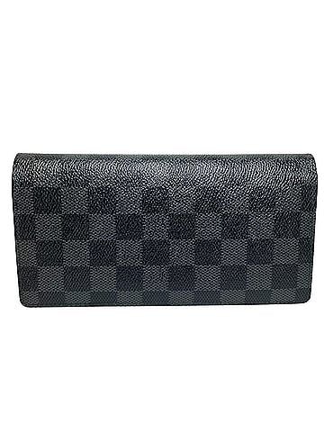 Louis Vuitton Louis Vuitton Portefeuille Brazza Long Wallet, Damier Graphite, Toile Leather, N62665 (view 2)