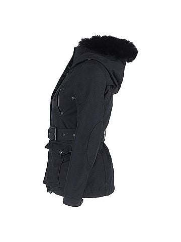Burberry  Burberry Brit Cloverdale Parka Jacket with Removable Vest in Black Polyester (view 2)