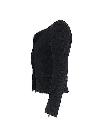 Isabel Marant  Isabel Marant Laurie Herringbone Blazer in Black Cotton Tweed (view 2)
