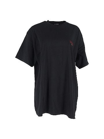 Balenciaga Balenciaga Sinners Print Logo Tee in Black Cotton (view 1)
