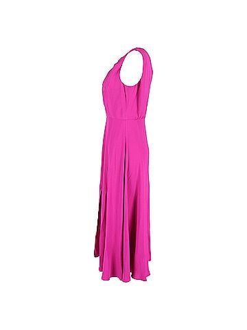 Saloni Saloni Marla Long Dress in Pink Rayon (view 2)
