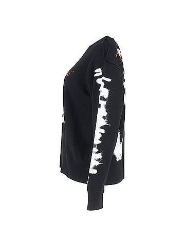 OFF-WHITE Off-White Diag Cartoon Long Sleeve T-shirt in Black Cotton (view 2)