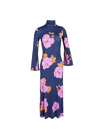 Dodo Bar Or  Dodo Bar Or Brigitte Floral Turtleneck Maxi Dress in Multicolor Viscose (view 1)