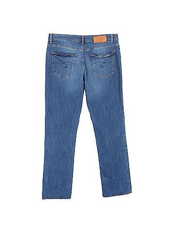 Escada  Escada Sport Straight-Leg Jeans in Blue Cotton Denim (view 2)