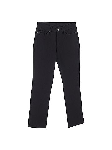 Escada  Escada Sport High-Rise Straight-Leg Jeans in Black Cotton Denim (view 1)