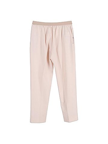 Maison Margiela Maison Margiela Straight Leg Trousers in Pastel Pink Polyester (view 2)